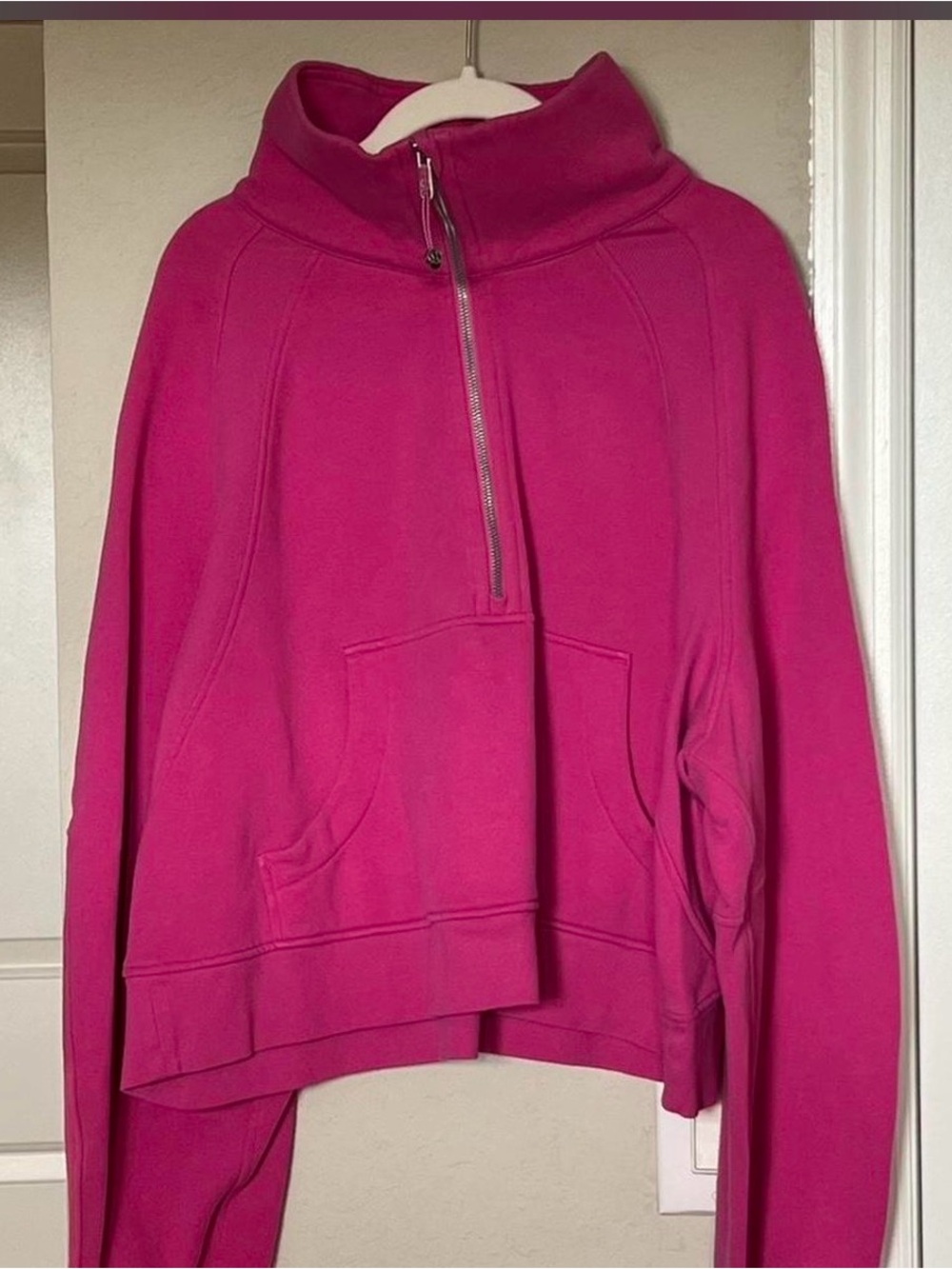 lululemon athletica Women's Magenta Half-Zip Hoodie